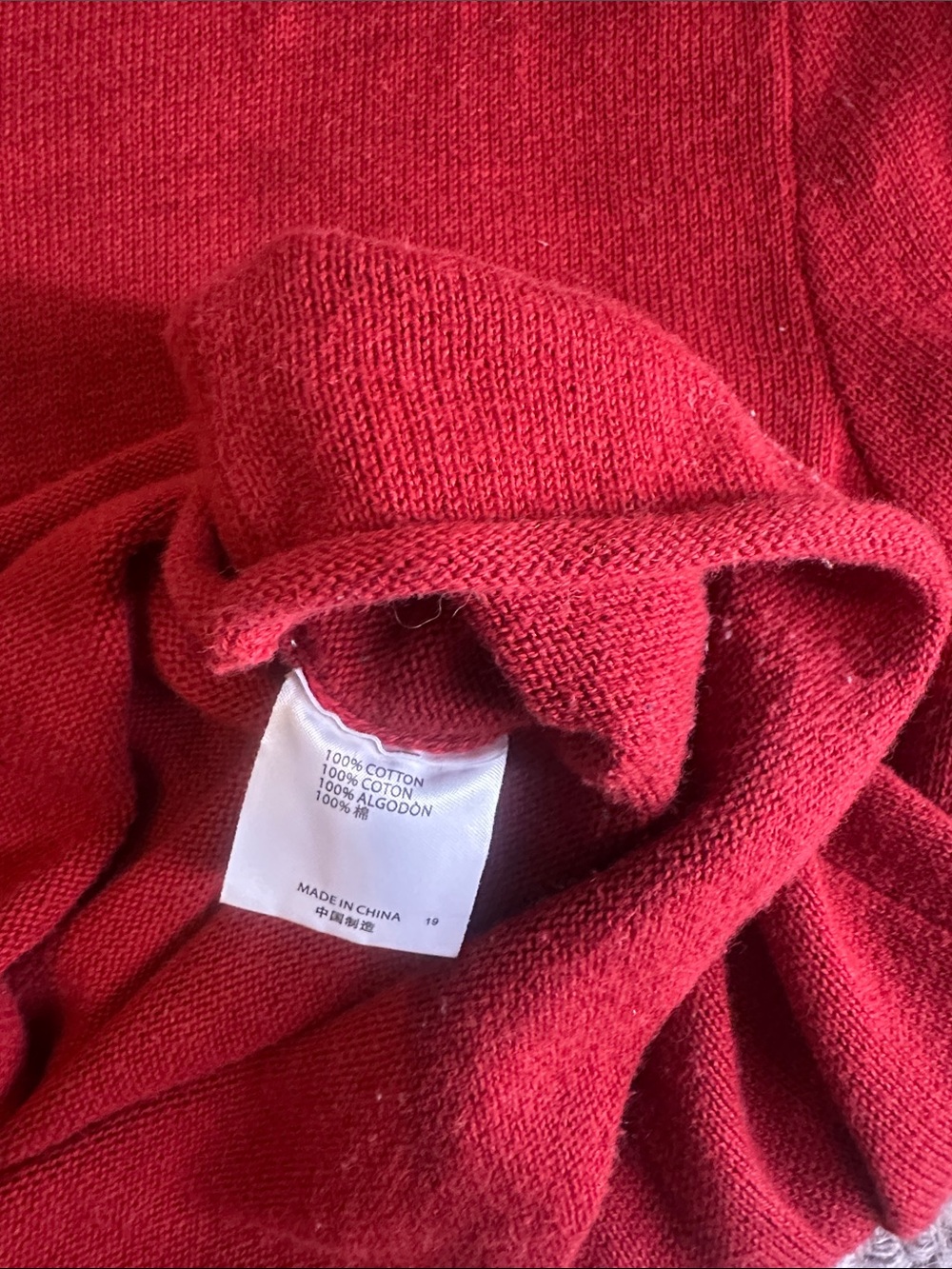 Red Long Sleeve Stella Knit Top By Brandy Melville - Picture 4 of 4